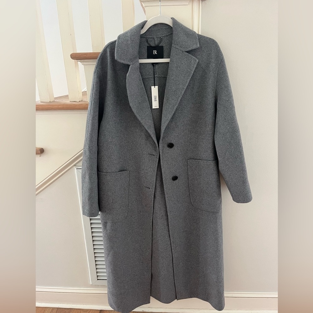 Banana Republic Wool / Poly blend Coat. Size S. Gray. NWT.